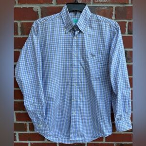 NOLA Couture New Orleans Louisiana M Long Sleeve Button Down Checkered Shirt T1